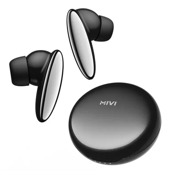 MIVI DuoPods K6, TWS Earbuds with AI Noise Cancellation, IPX4 Water Resistant, 13mm Electroplated Drivers